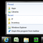 Windows 7 Jumplist