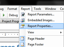 Report Properties