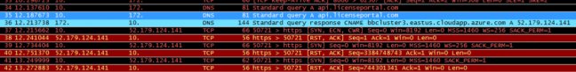 Wireshark trace of DPP communication